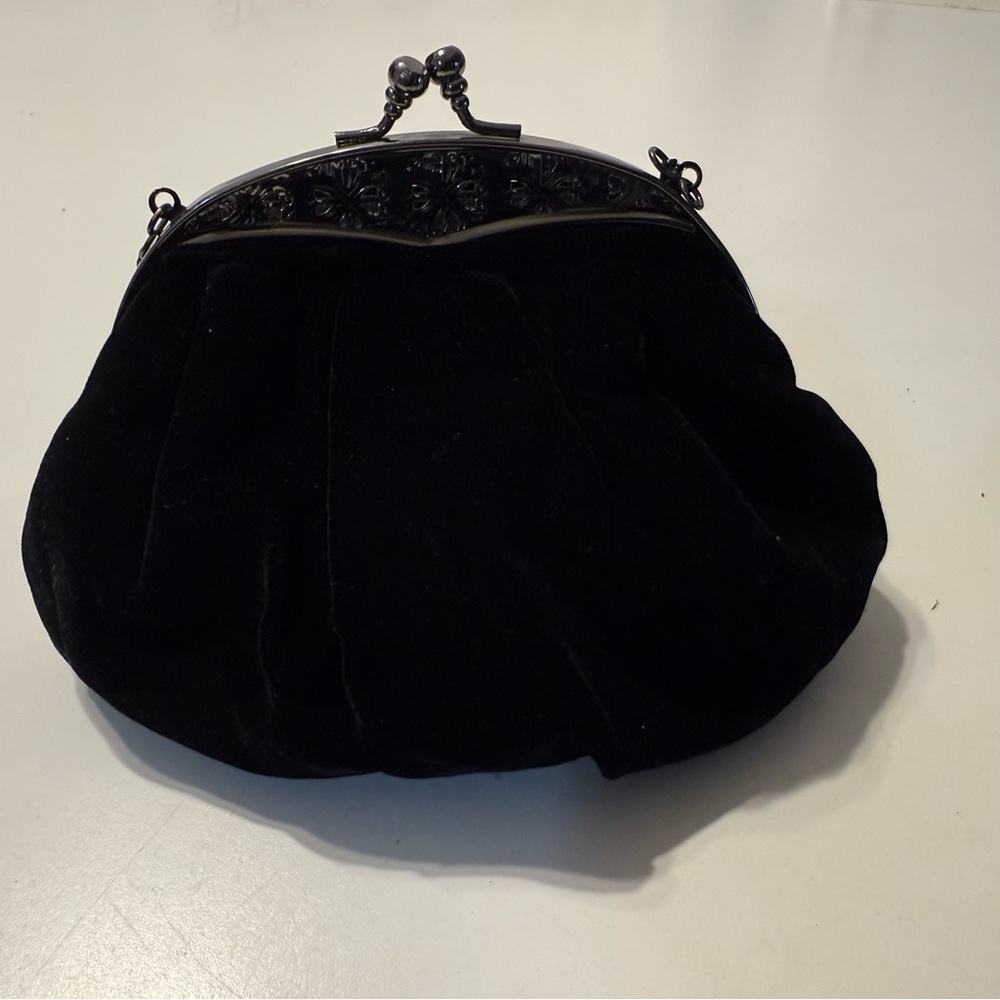 Elegant Velvet Black Clutch Bag Holiday,
Homecoming, mini purse